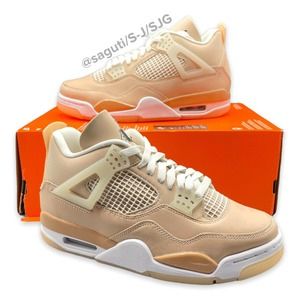 Nike Air Jordan 4 Retro 'Shimmer' Women's Size 6 Bronze Eclipse New [DJ0675-200]